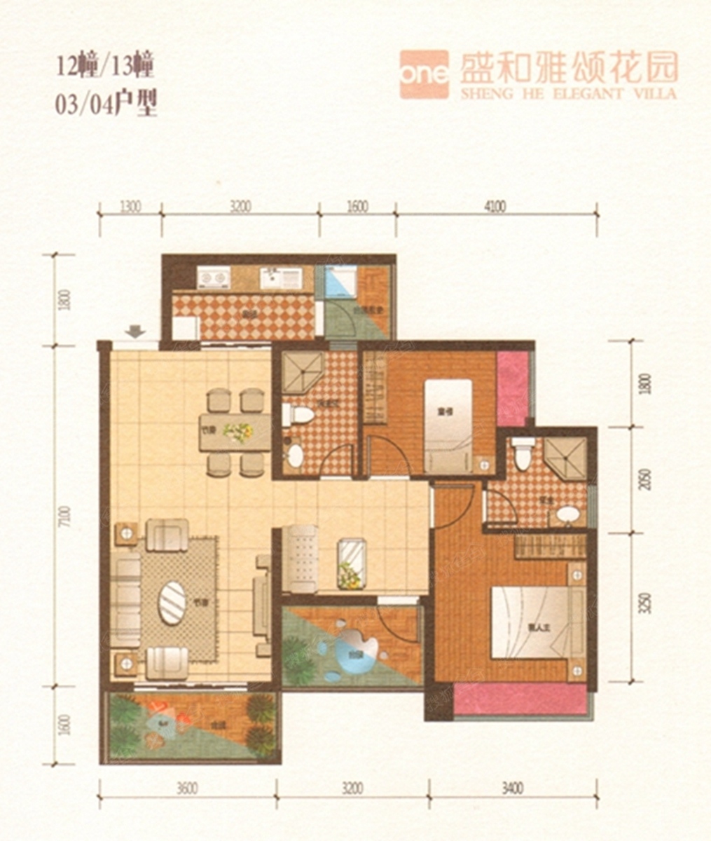 盛和雅颂二居室12/13栋03/04_盛和雅颂户型图-东莞搜狐焦点网