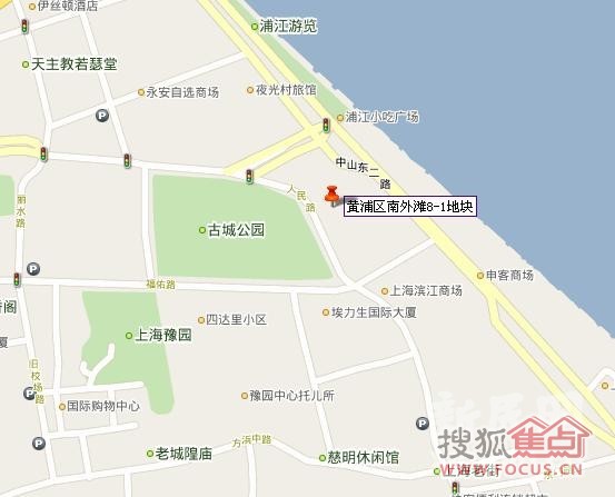 黄浦区163街坊地块交通图-上海搜狐焦点网