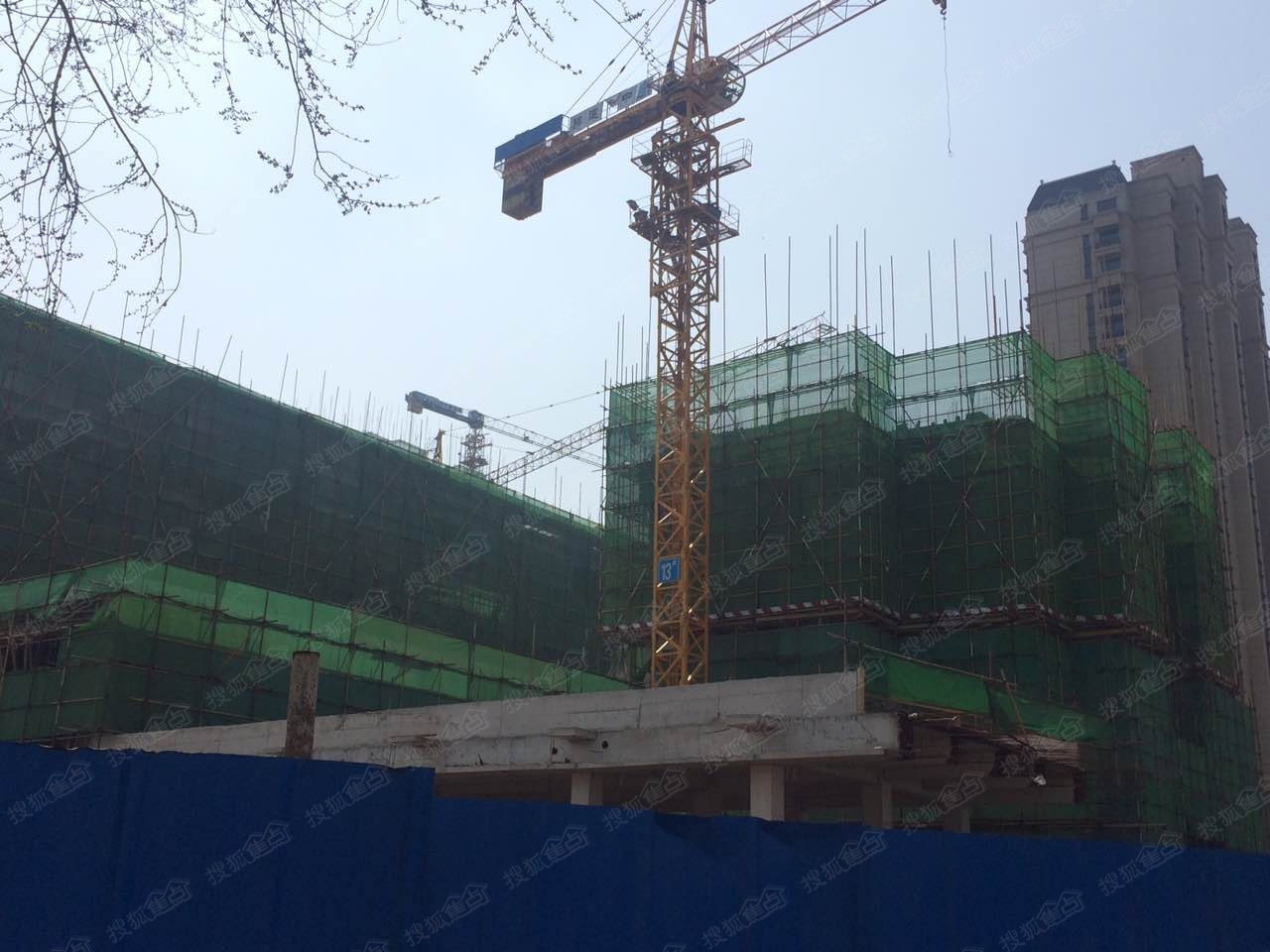 恒大翡翠华庭高层施工进度图 2016年4月27日 -恒大翡翠华庭楼盘施工