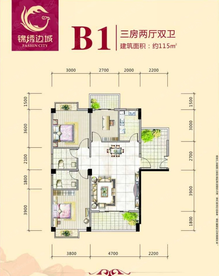 锦绣边城户型图-0室0厅0卫