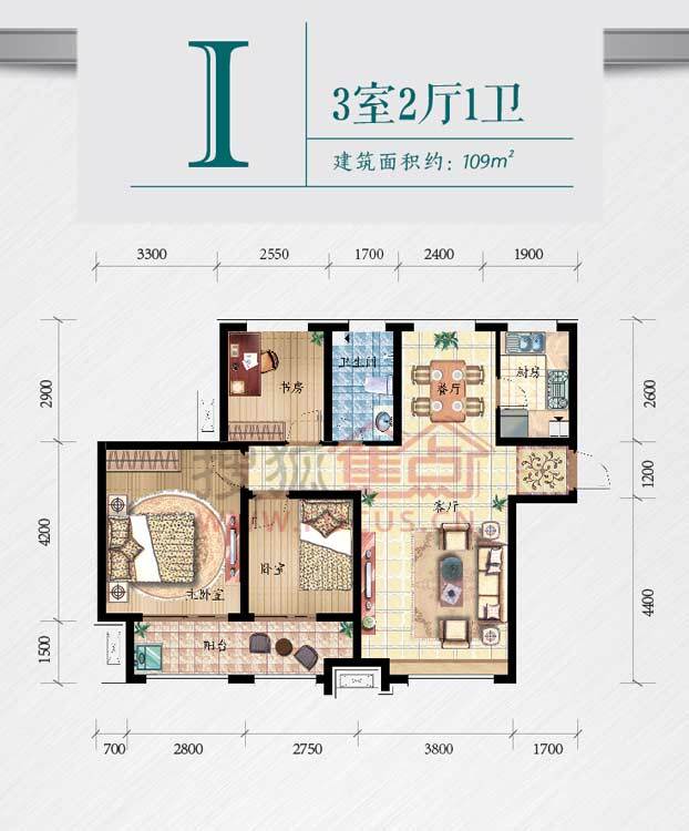 凯旋公馆三居室i_凯旋公馆户型图-济南搜狐焦点网