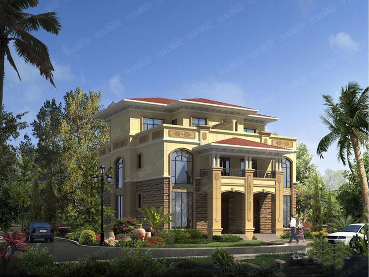 盛源·锦绣花园别墅日景透视图